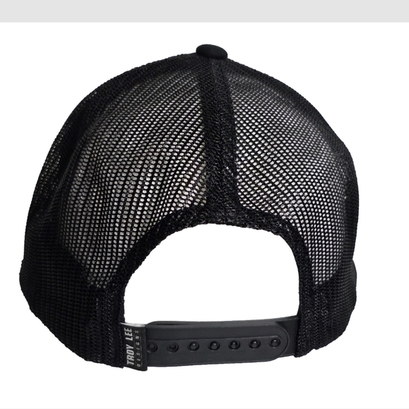 Troy Lee Designs Racing Motocross Mesh Trucker Hat SnapBack Black Outdoor, OS - Picture 6 of 12
